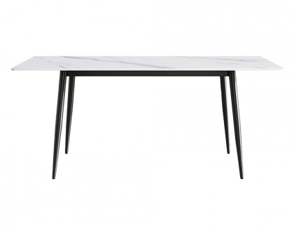 Crenus Sophia Rectangular Dining Table - Gray/Gold, 63"