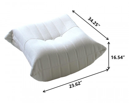 Crenus - 34.25" Caterpillar Sofa Ottoman