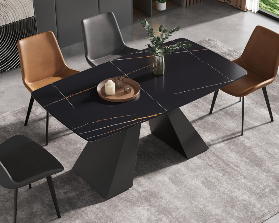 Crenus - La Regina Curved Rectangular Dining Table