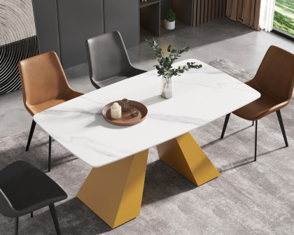 Crenus - La Regina Curved Rectangular Dining Table