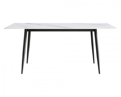 Crenus Sophia Rectangular Dining Table - Black, 70.87''