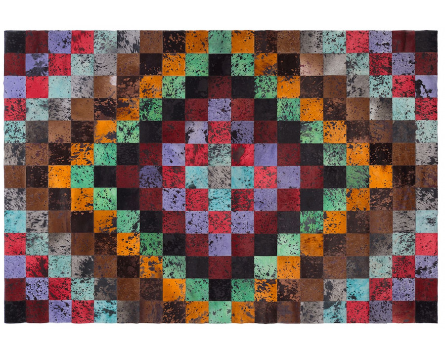 CutCut Oscar Multi Leather Rug - 140x200