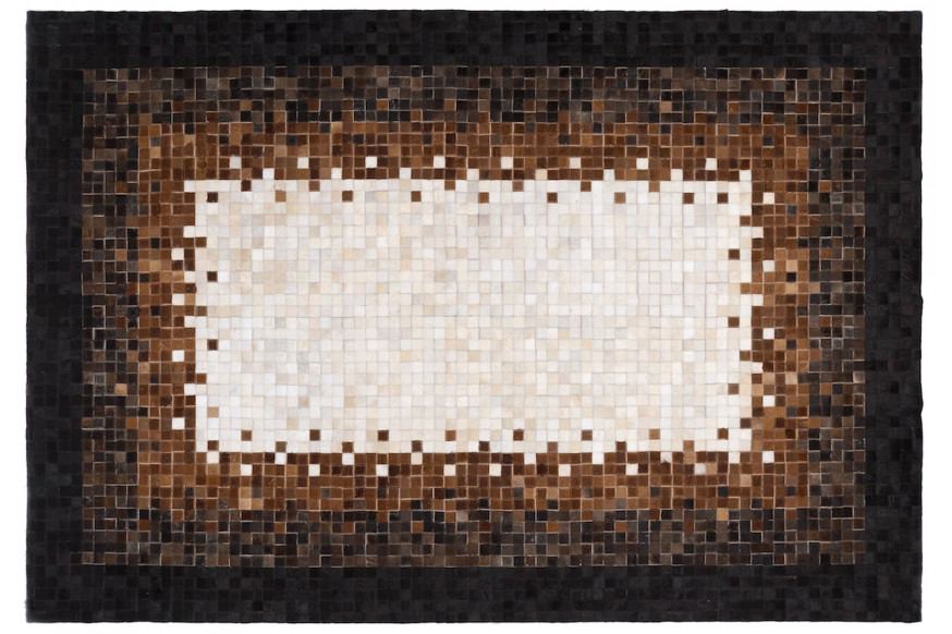 CutCut™ Quadra Center Leather Rug - 140x200