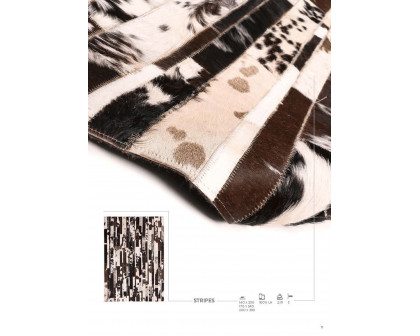 CutCut - Stripes Leather Rug