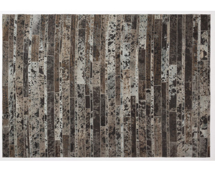 CutCut - Words Gray Leather Rug