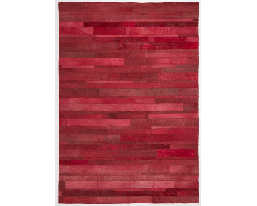 CutCut Words Red Leather Rug - 170x240