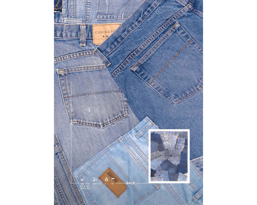 CutCut Back Jeans Rug - 140x200