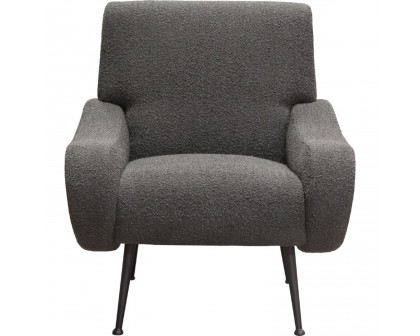 Diamond Sofa - Cameron Boucle Textured Fabric Accent Chair with Black Leg