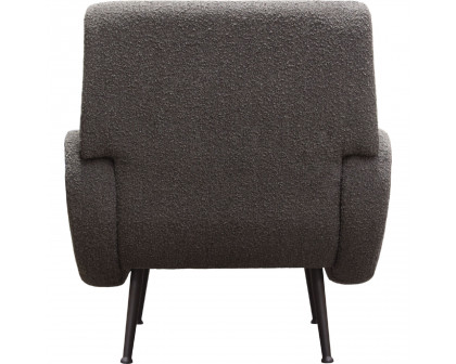 Diamond Sofa™ Cameron Boucle Textured Fabric Accent Chair with Black Leg - Charcoal