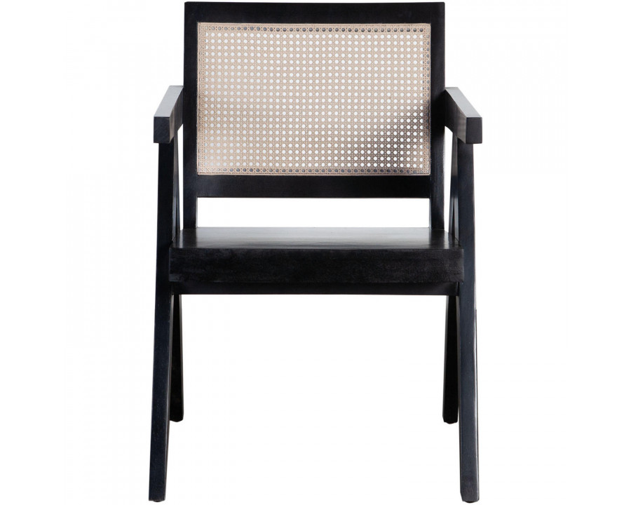 Diamond Sofa - Carter Dining/Accent Chair in Solid Wood Frame with Natural Cane Seat Back