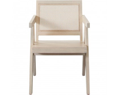 Diamond Sofa - Carter Dining/Accent Chair in Solid Wood Frame with Natural Cane Seat Back