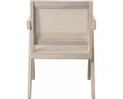 Diamond Sofa Carter Dining/Accent Chair in Solid Wood Frame with Natural Cane Seat Back - Natural Finish