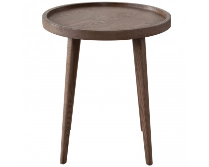 Diamond Sofa - Clover Round End Table in Oak Finish