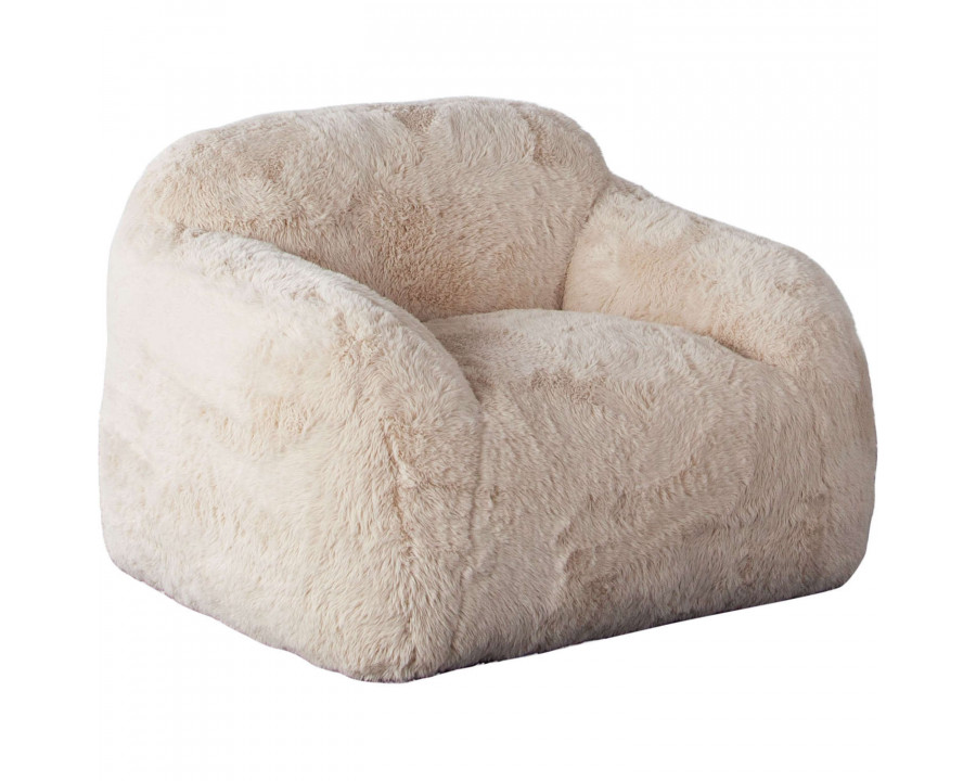 Diamond Sofa - Dawson Faux Fur Accent Chair in Yak Sand Natural