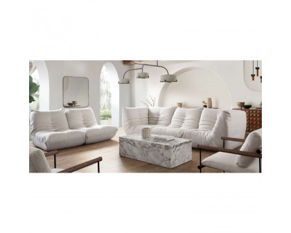 Diamond Sofa Ezra 3PC Fabric Modular Sofa - Cream