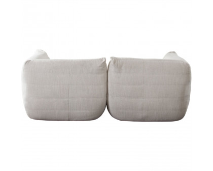 Diamond Sofa Ezra 2PC Fabric Modular Sofa - Cream