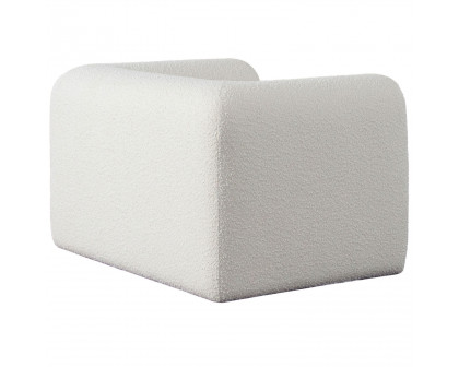 Diamond Sofa™ Form Boucle Fabric Chair - Ivory