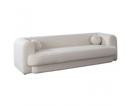 Diamond Sofa - Form Performance Fabric Sofa with Two Accent Pillow Balls