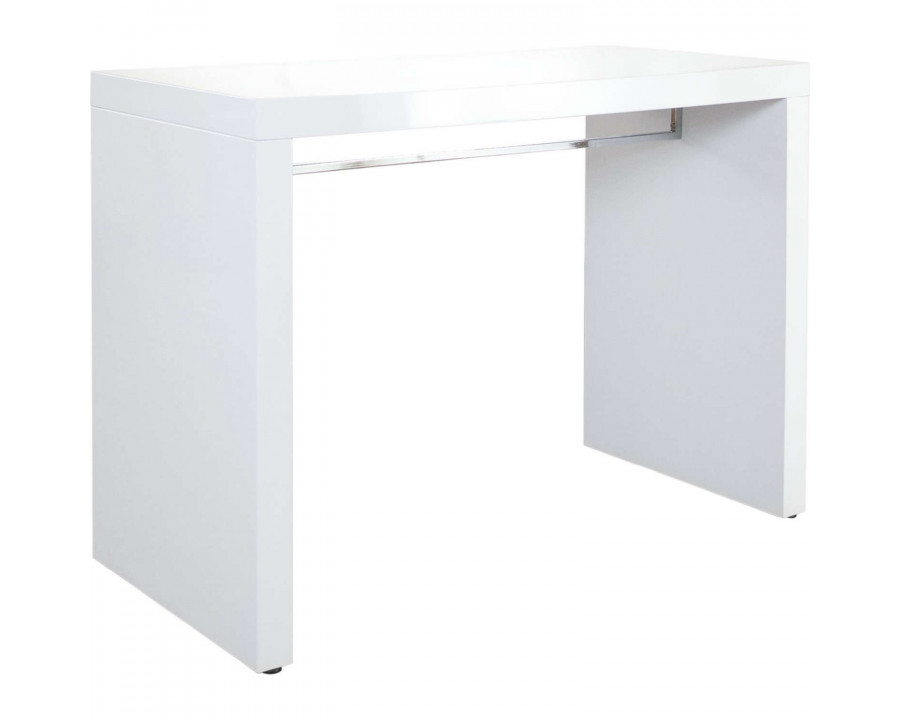 Diamond Sofa - Icon White Lacquer Waterfall Bar Height Table