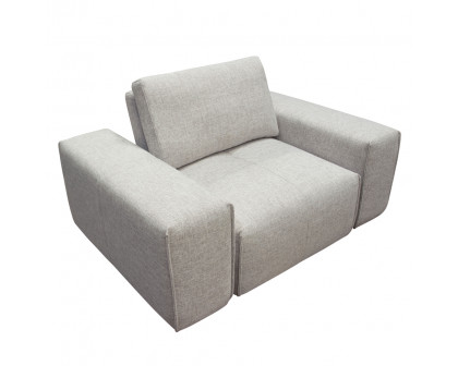 Diamond Sofa - Jazz Modular Fabric 1-Seater with Adjustable Backrest in Light Barley