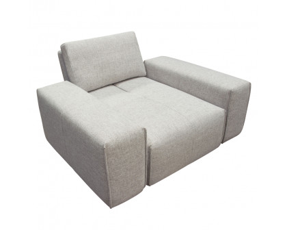 Diamond Sofa - Jazz Modular Fabric 1-Seater with Adjustable Backrest in Light Barley