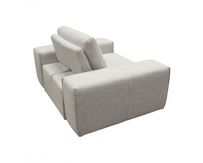 Diamond Sofa - Jazz Modular Fabric 1-Seater with Adjustable Backrest in Light Barley