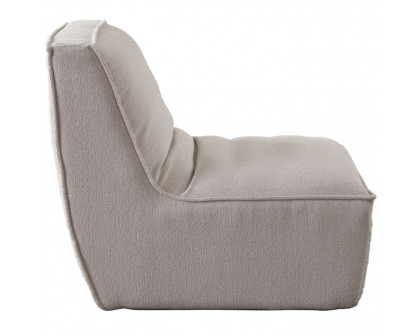 Diamond Sofa™ Jonas Fabric Armless Accent Chair - Tan