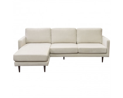 Diamond Sofa Kelsey Fabric Reversible Chaise Sectional - Cream