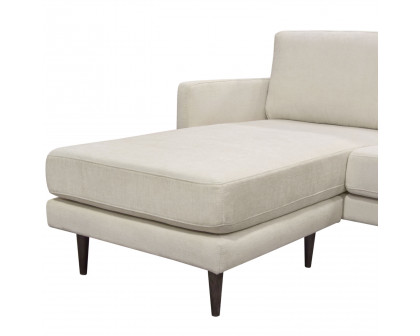 Diamond Sofa Kelsey Fabric Reversible Chaise Sectional - Cream