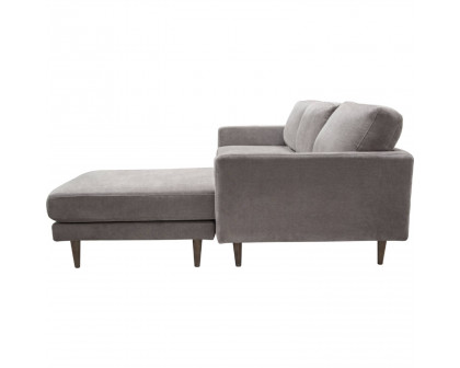 Diamond Sofa Kelsey Fabric Reversible Chaise Sectional - Gray