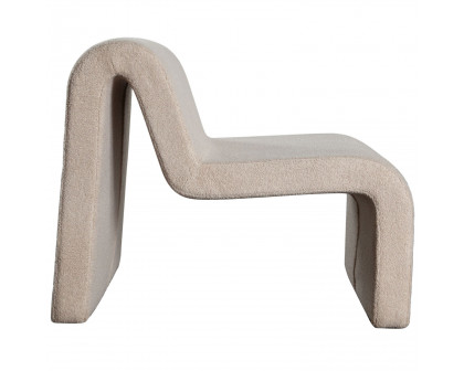 Diamond Sofa™ Lana Looped Shearling Fabric Accent Chair - Camel