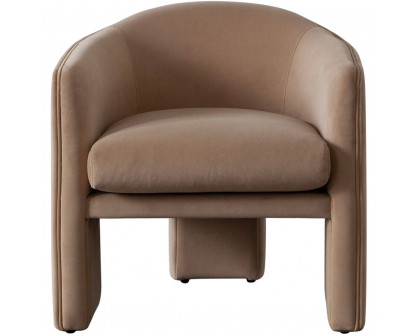 Diamond Sofa - Leyah Performance Velvet Accent Chair in Camel