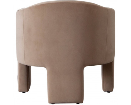 Diamond Sofa - Leyah Performance Velvet Accent Chair in Camel