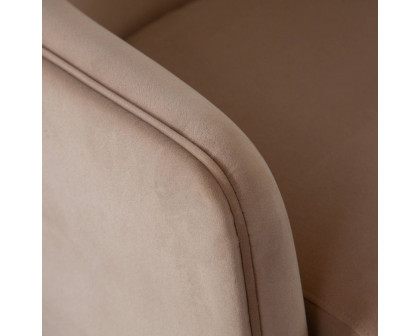 Diamond Sofa - Leyah Performance Velvet Accent Chair in Camel