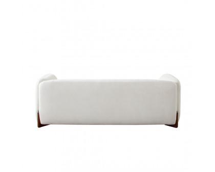 Diamond Sofa - Link Elite Fabric Sofa with Wood Leg in Ivory