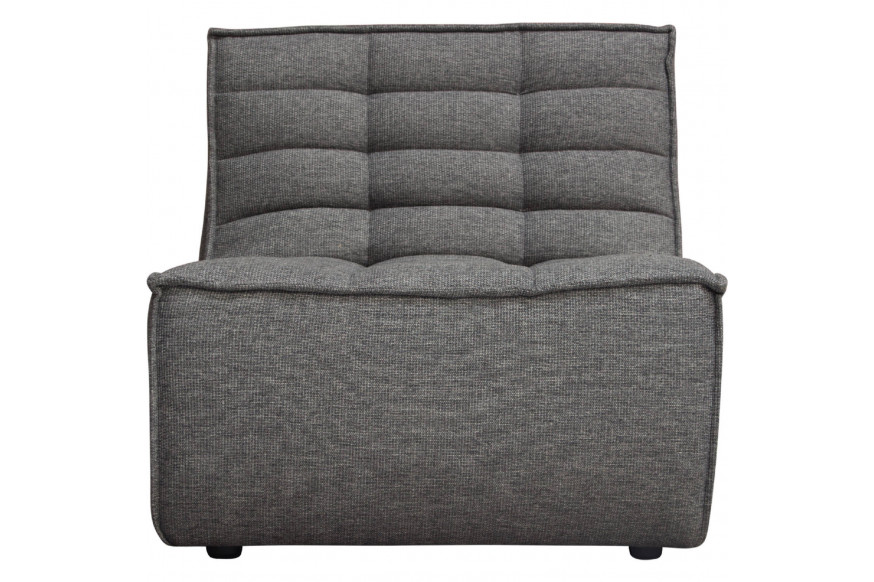 Diamond Sofa™ Marshall Scooped Seat Armless Fabric Chair - Gray