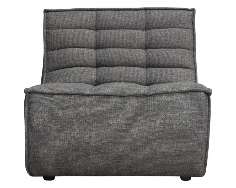 Diamond Sofa Marshall Scooped Seat Armless Fabric Chair - Gray