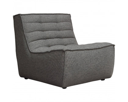 Diamond Sofa™ Marshall Scooped Seat Armless Fabric Chair - Gray