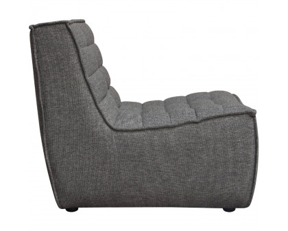 Diamond Sofa™ Marshall Scooped Seat Armless Fabric Chair - Gray