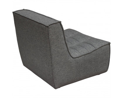 Diamond Sofa™ Marshall Scooped Seat Armless Fabric Chair - Gray