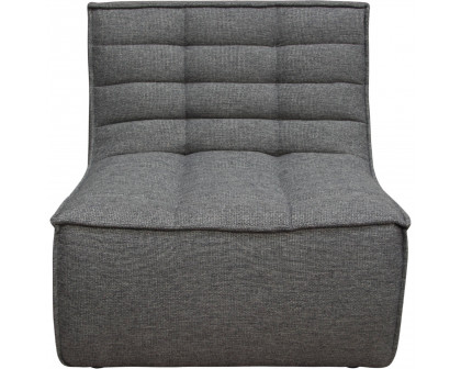 Diamond Sofa™ Marshall Scooped Seat Armless Fabric Chair - Gray