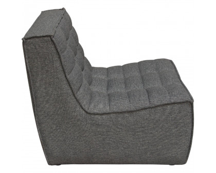 Diamond Sofa™ Marshall Scooped Seat Armless Fabric Chair - Gray