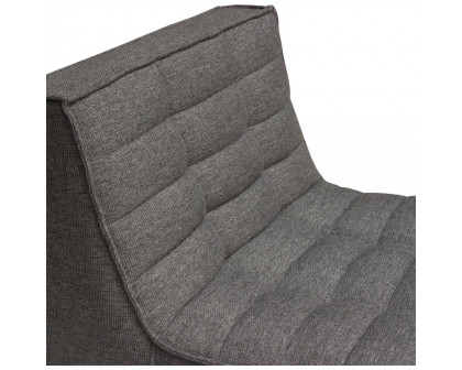 Diamond Sofa™ Marshall Scooped Seat Armless Fabric Chair - Gray