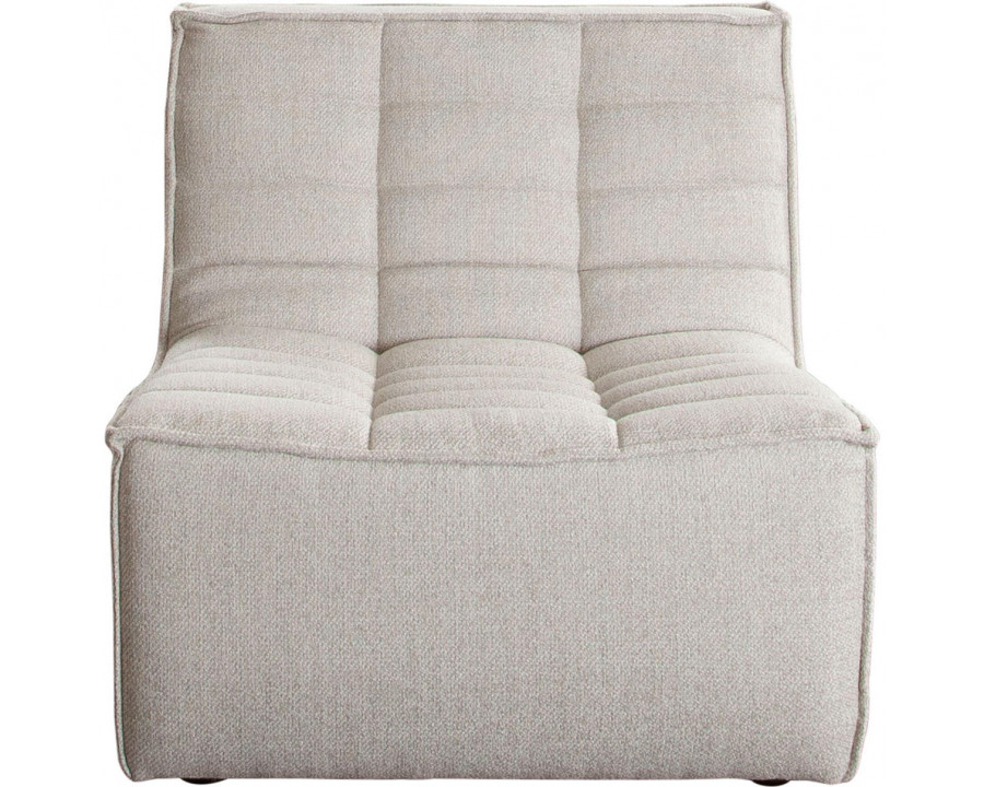 Diamond Sofa Marshall Scooped Seat Armless Fabric Chair - Sand