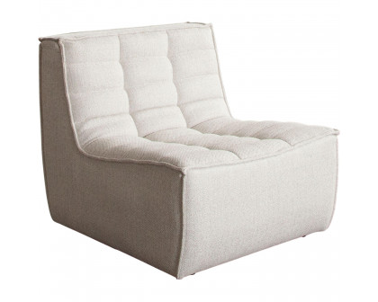 Diamond Sofa™ Marshall Scooped Seat Armless Fabric Chair - Sand