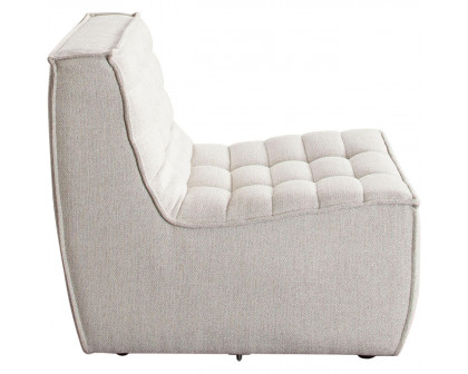 Diamond Sofa™ Marshall Scooped Seat Armless Fabric Chair - Sand