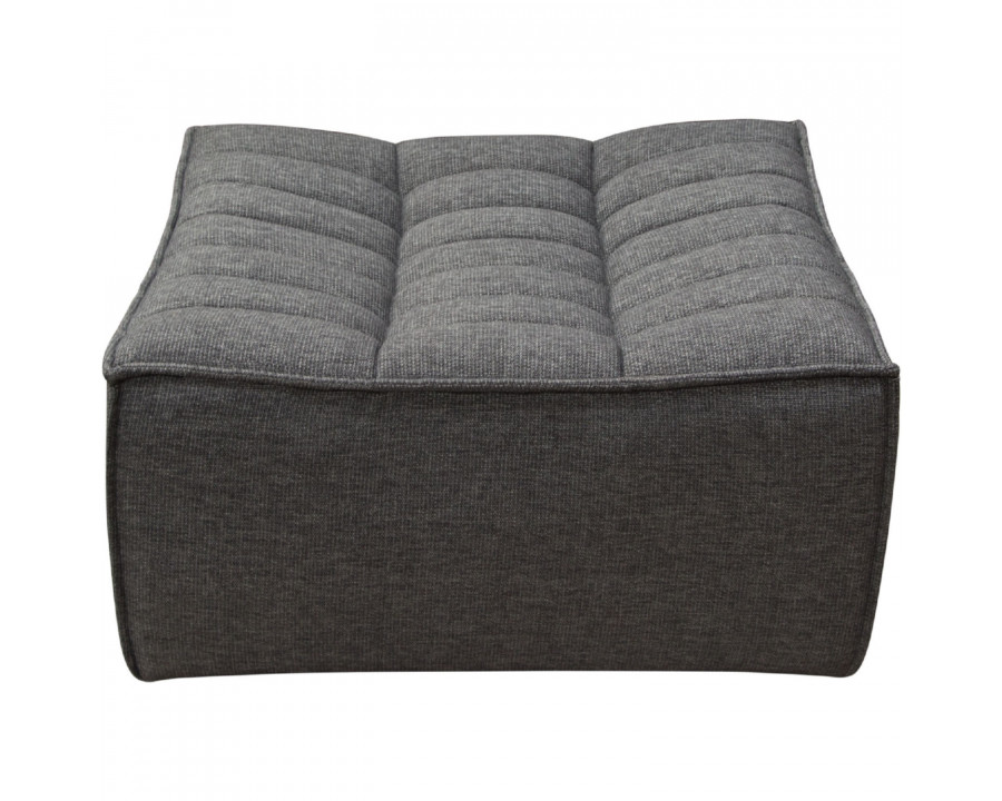 Diamond Sofa Marshall Scooped Seat Fabric Ottoman - Gray