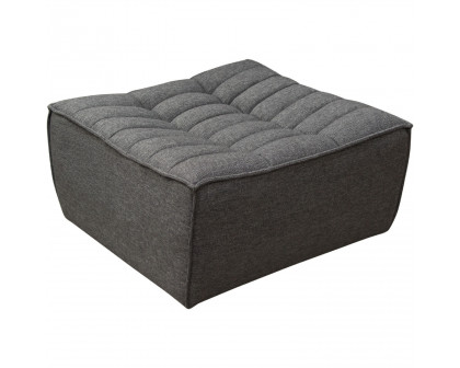 Diamond Sofa Marshall Scooped Seat Fabric Ottoman - Gray