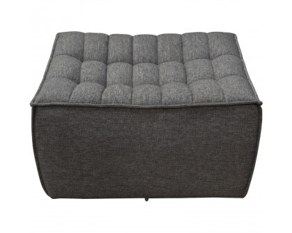 Diamond Sofa Marshall Scooped Seat Fabric Ottoman - Gray