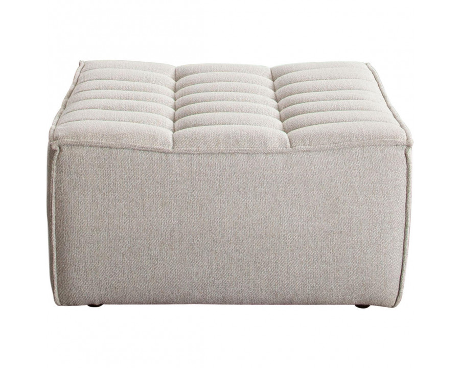 Diamond Sofa Marshall Scooped Seat Fabric Ottoman - Sand